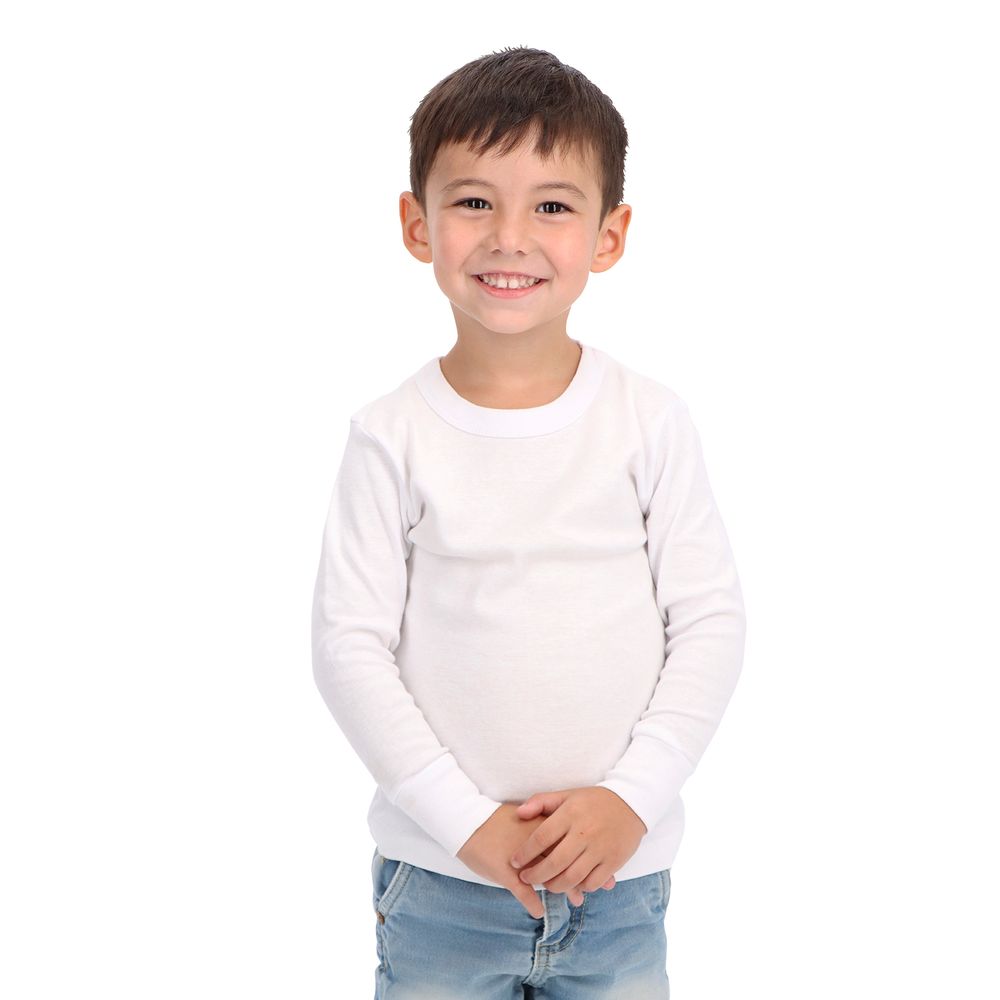 4601 - Camiseta Niño M/Larga Rib