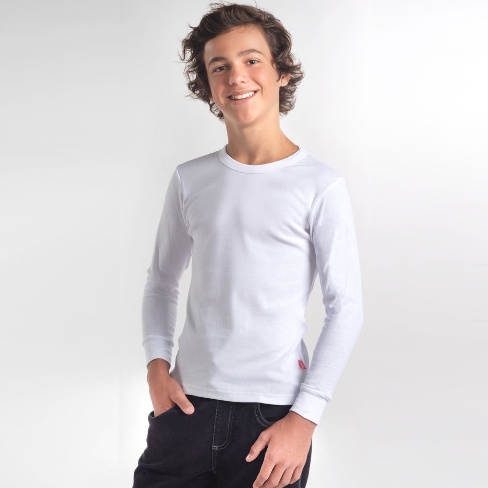 4601 - Camiseta Niño M/Larga Rib